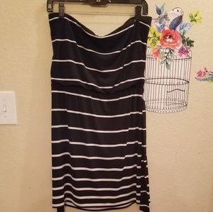 Cute strapless WHBM tunic dress
